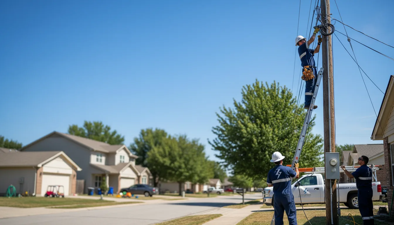 Residential electrician providing installation services in Poplar, MT
